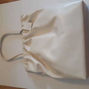 OFF WHITE | RUCHED TOTE BAG a.new day
